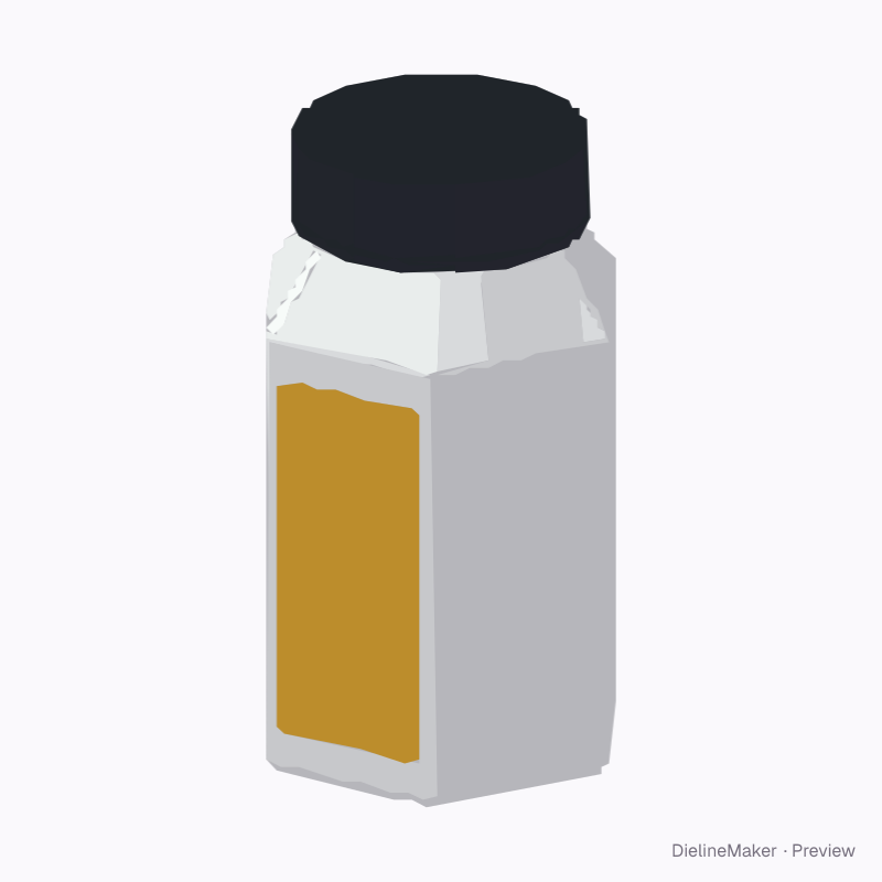 Medium hexagonal preserve jar