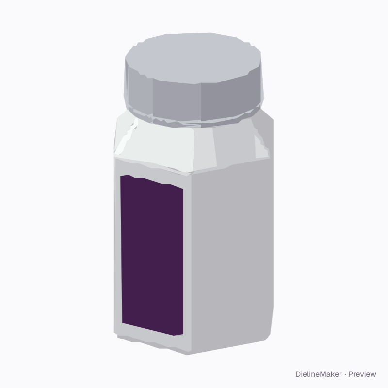 Hexagonal spice jar