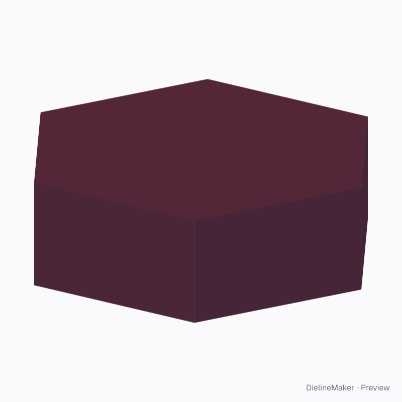 Chocolate hexagon