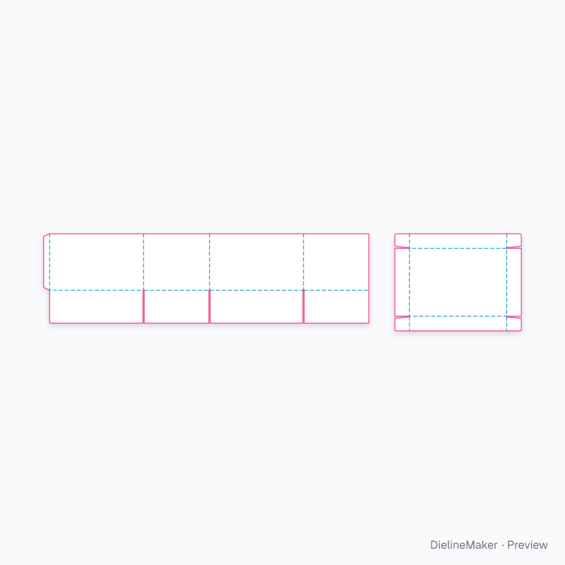 Flat dieline preview