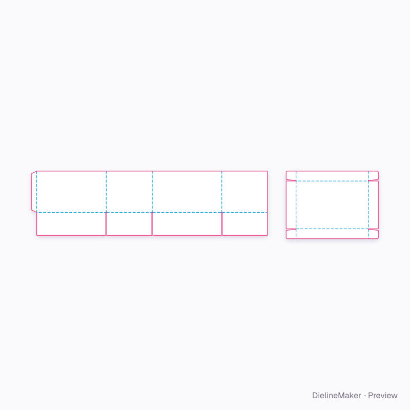 Copy paper box (10 reams) flat dieline