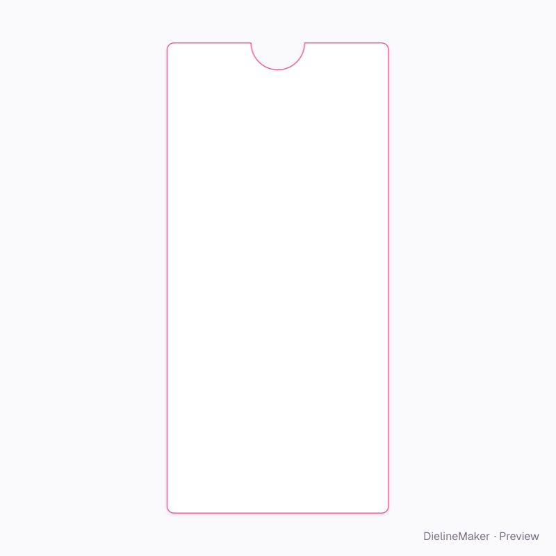 DL product instructions insert flat dieline