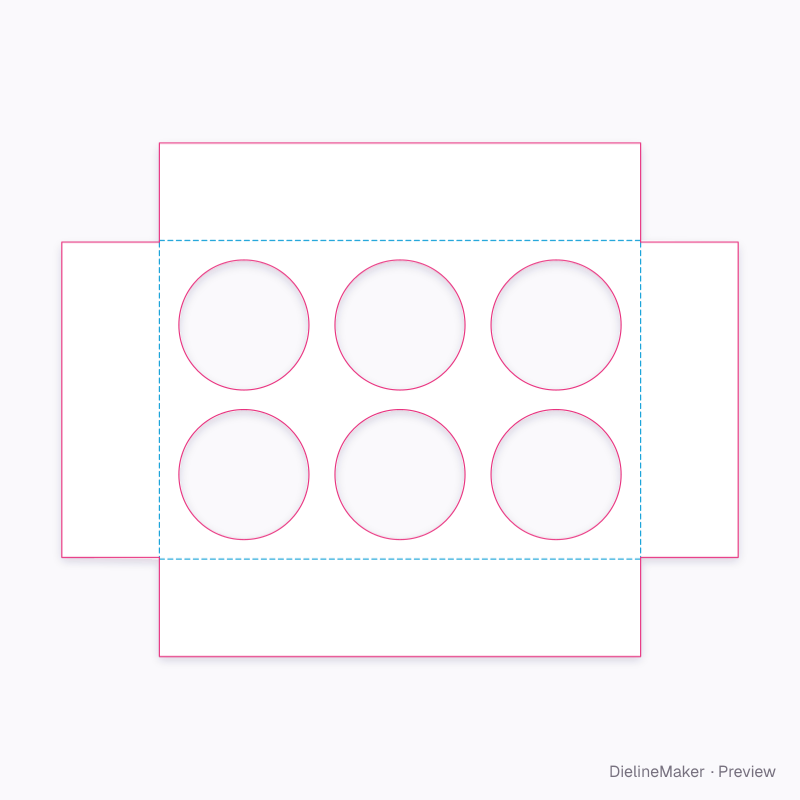 Flat dieline preview