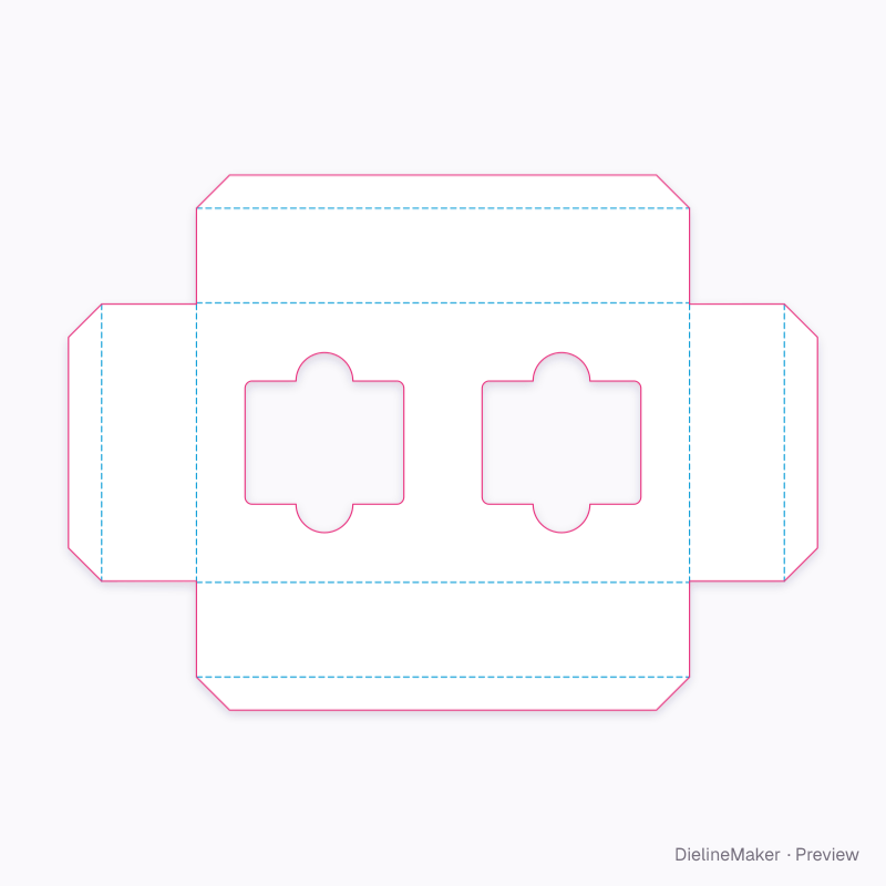 Flat dieline preview