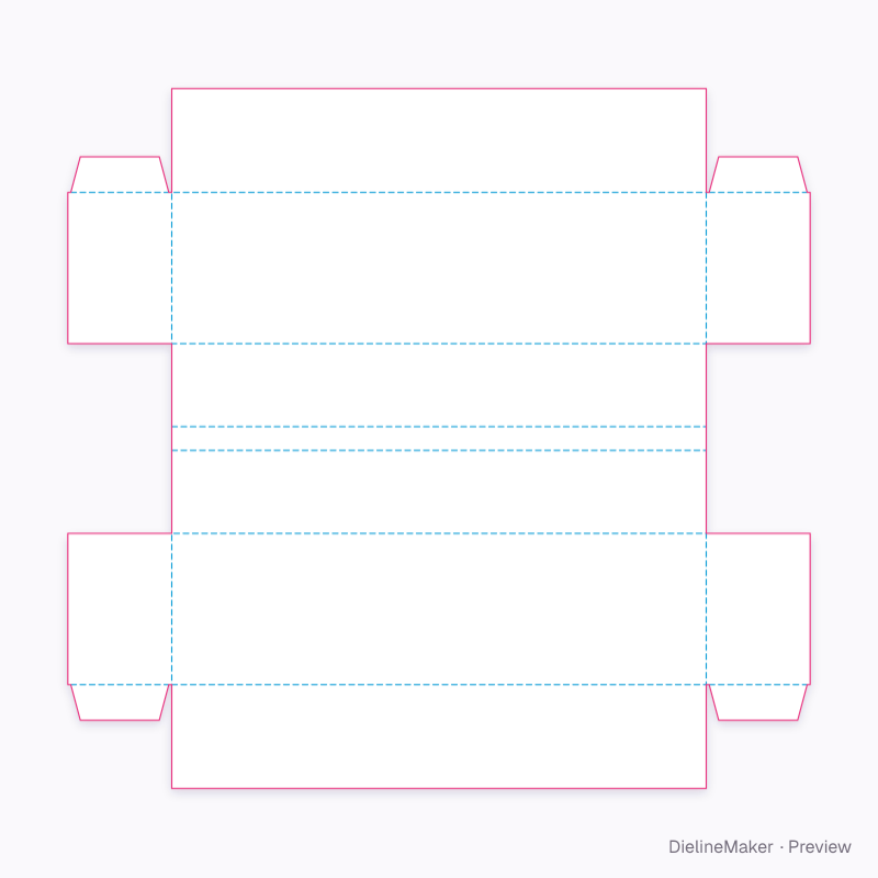 Flat dieline preview