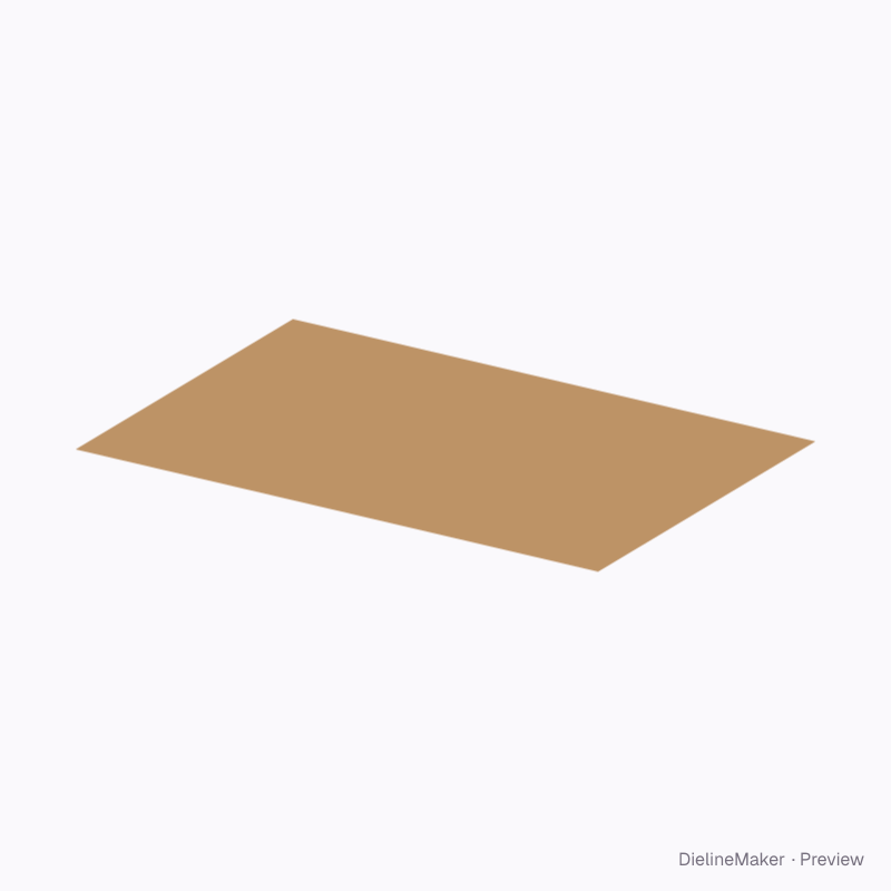 Layer pad folded geometry preview