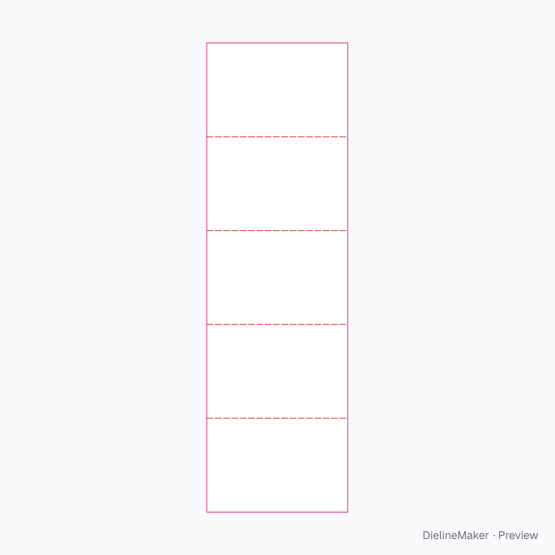 Zig-zag folded pad 300×200 flat dieline