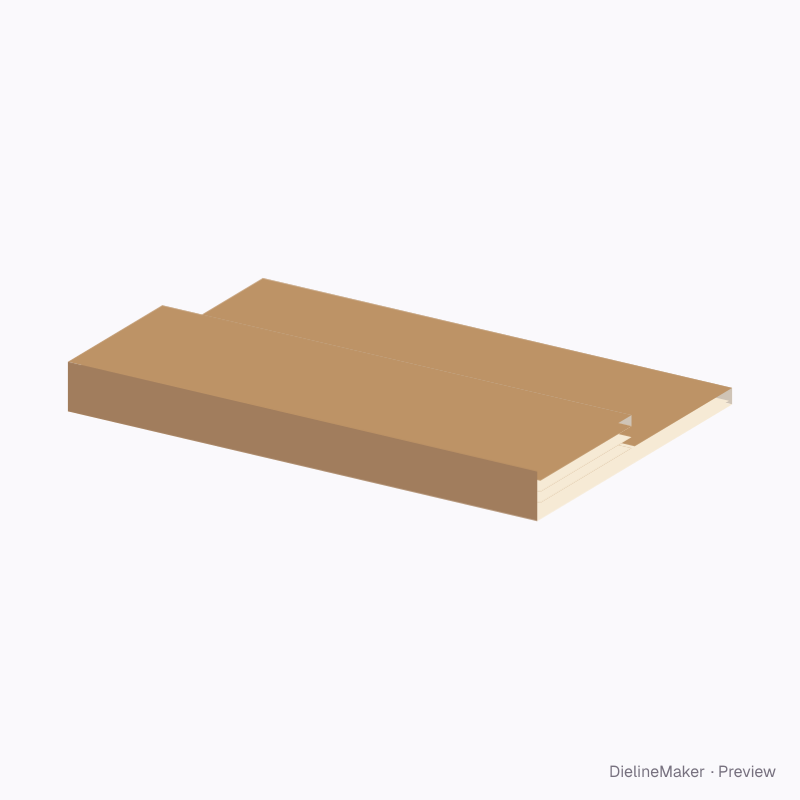 Stepped folded pad 300×200