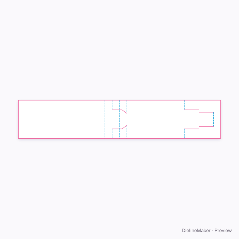 Flat dieline preview