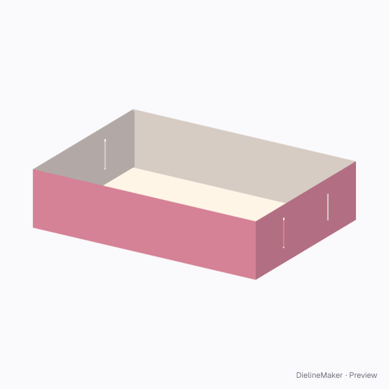 Glue-free bakery tray