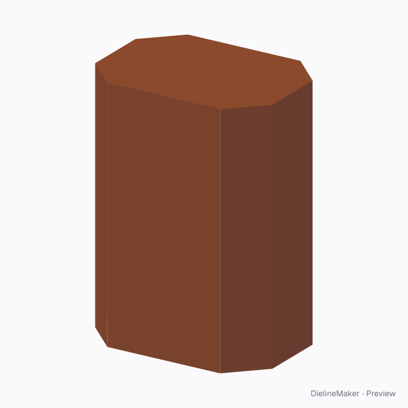 Chamfered octagon tube
