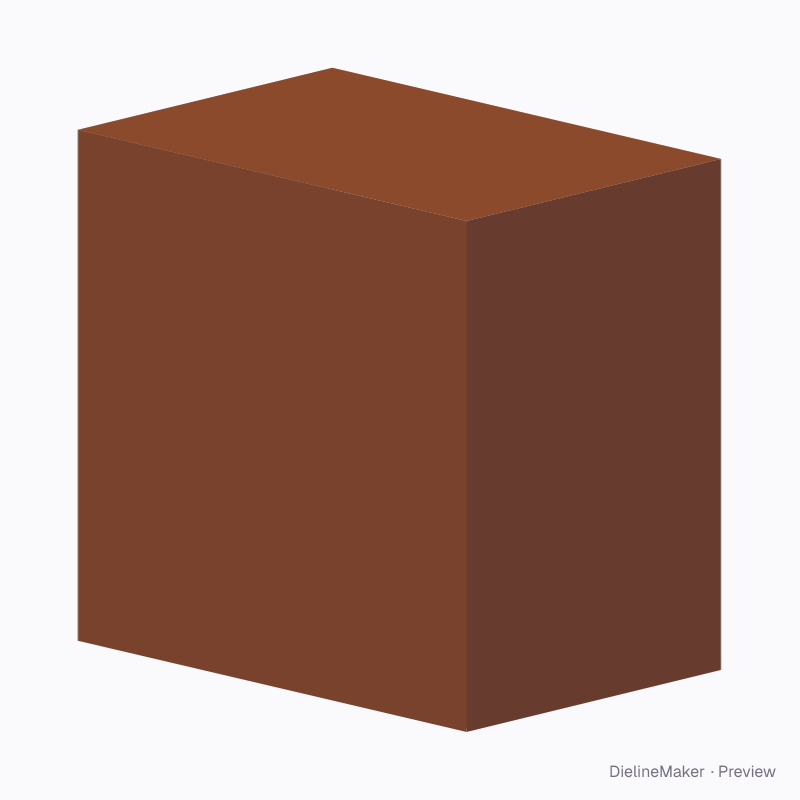 Rhomboid-base tube