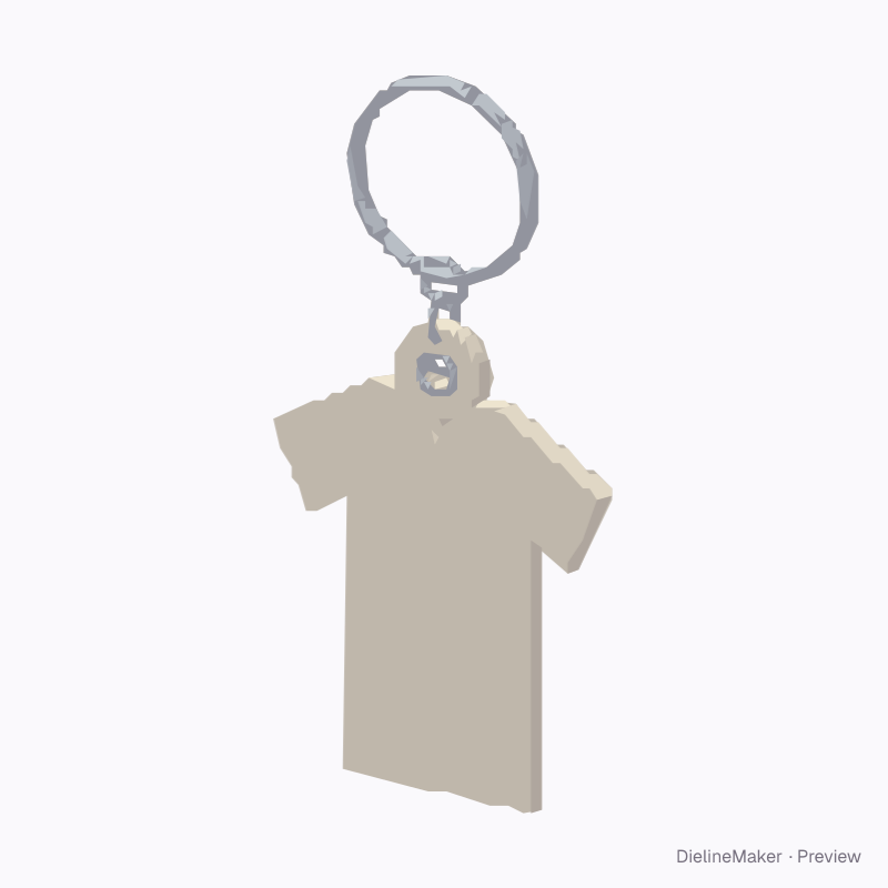 Sports jersey keychain