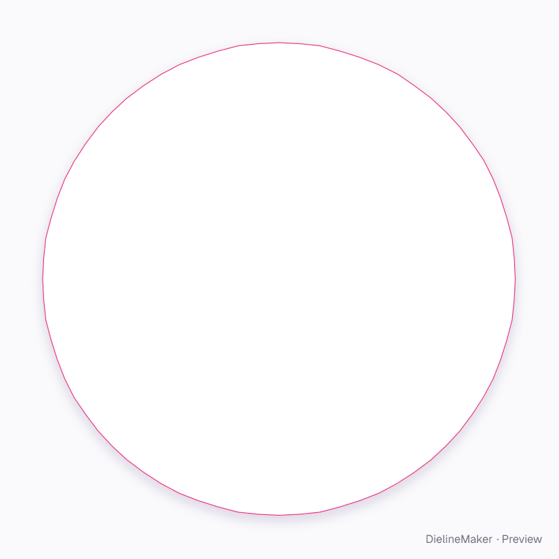 Round acrylic keychain artwork area