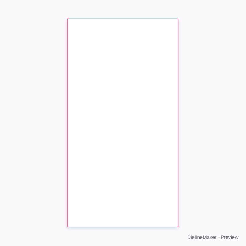 Tall acrylic key tag artwork area
