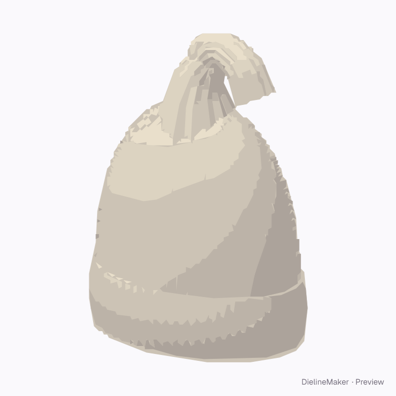 Newborn knotted hat