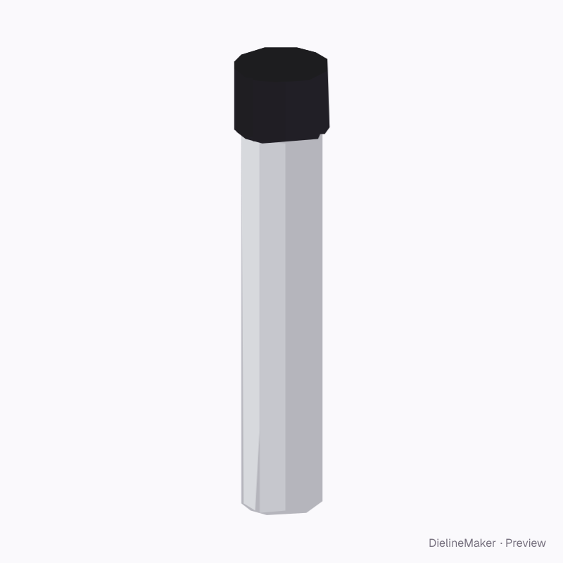 Glass tube with pre-roll
