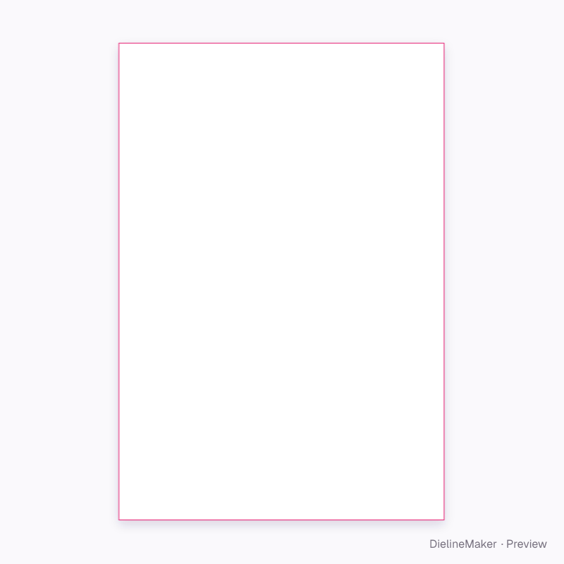 Plastic pre-roll tube (pop-top) flat dieline