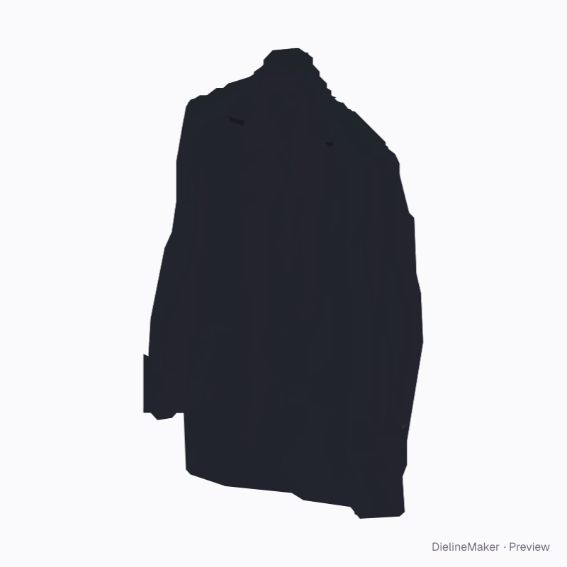 Tailored blazer with notched lapels and flap pockets