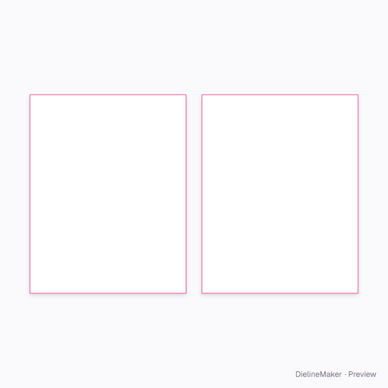 Slim thermal insulation tote flat dieline