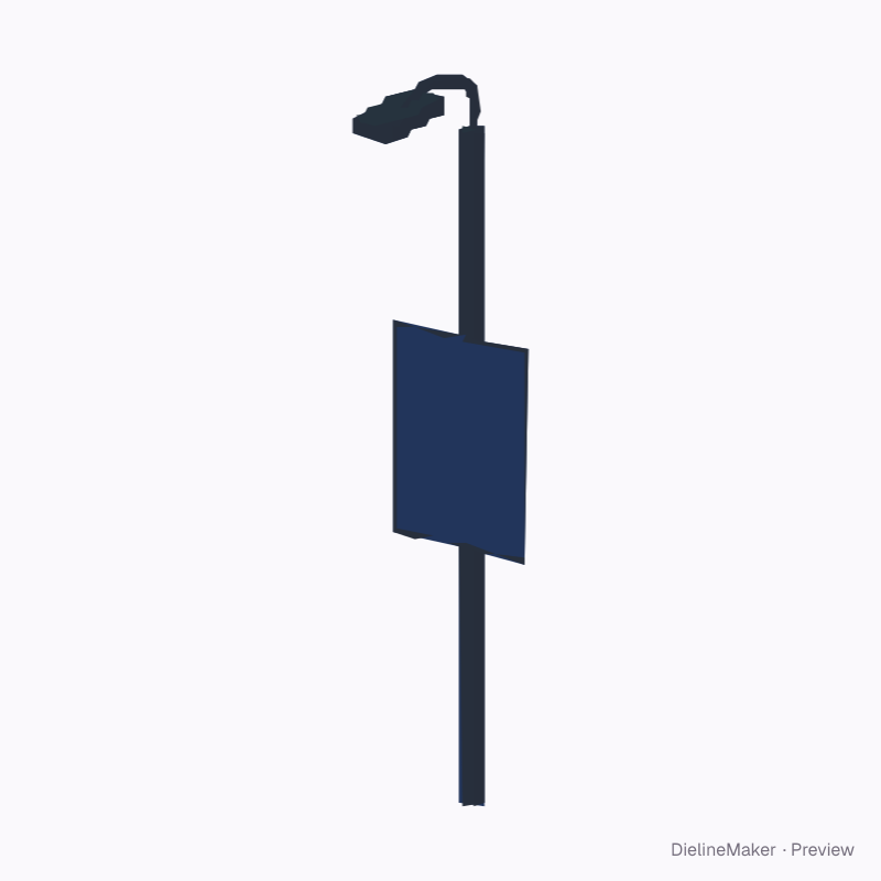 A1 lamp-post poster holder