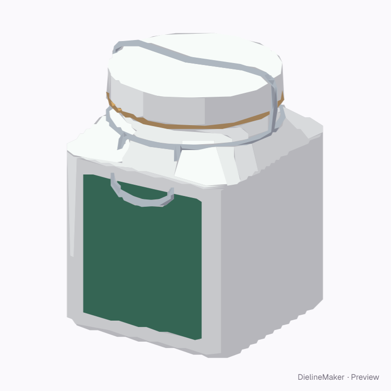 Small pantry latch jar