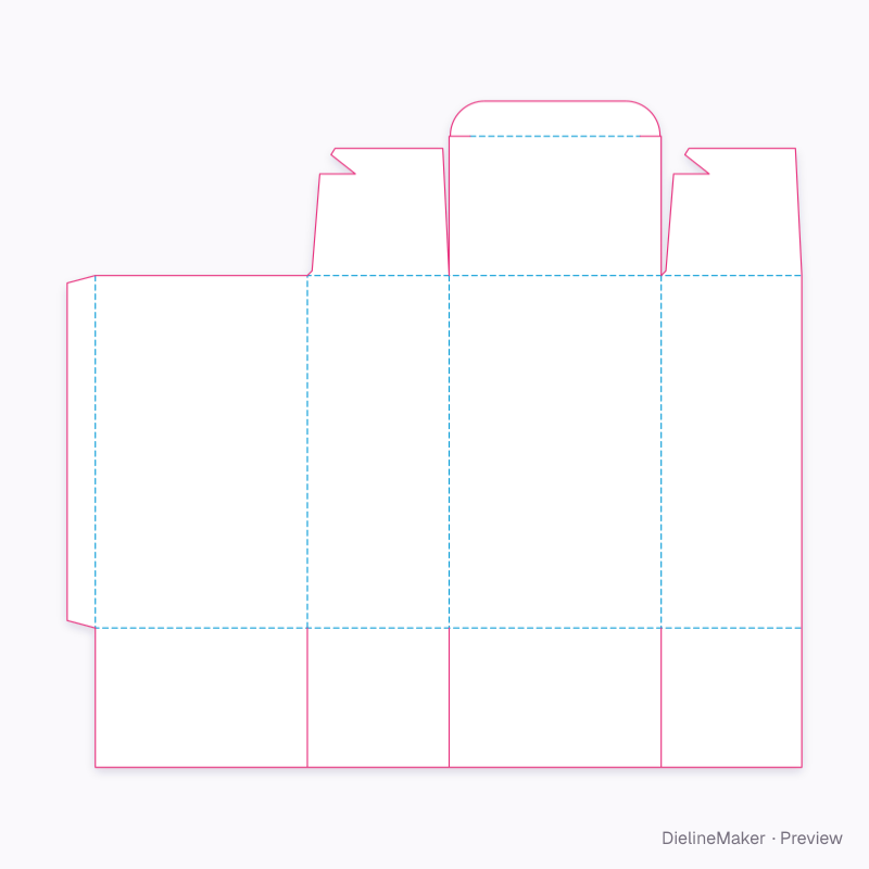 Flat dieline preview