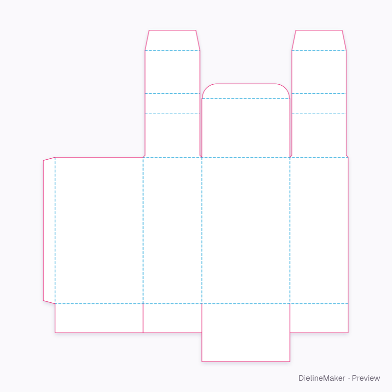 Flat dieline preview