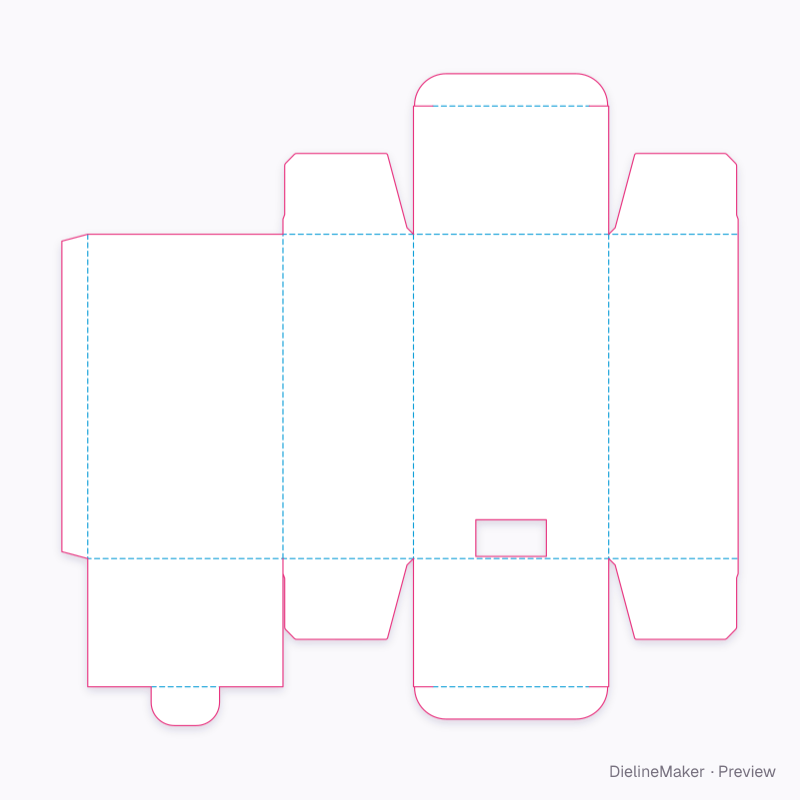 Flat dieline preview