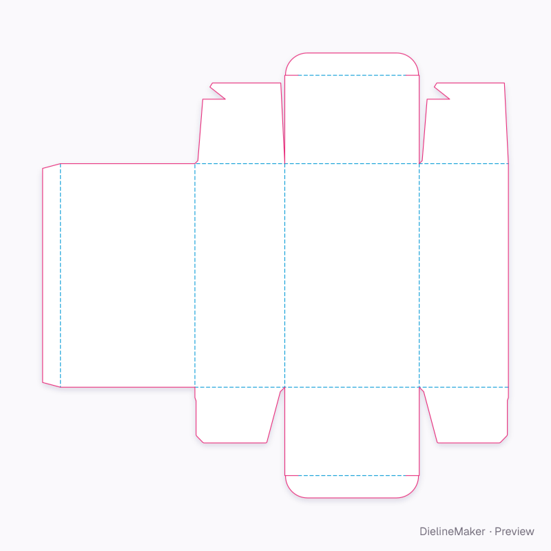 Flat dieline preview