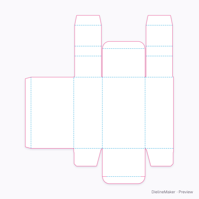 Flat dieline preview