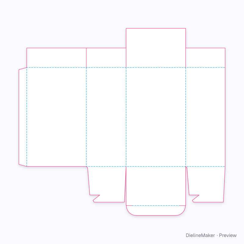 Flat dieline preview
