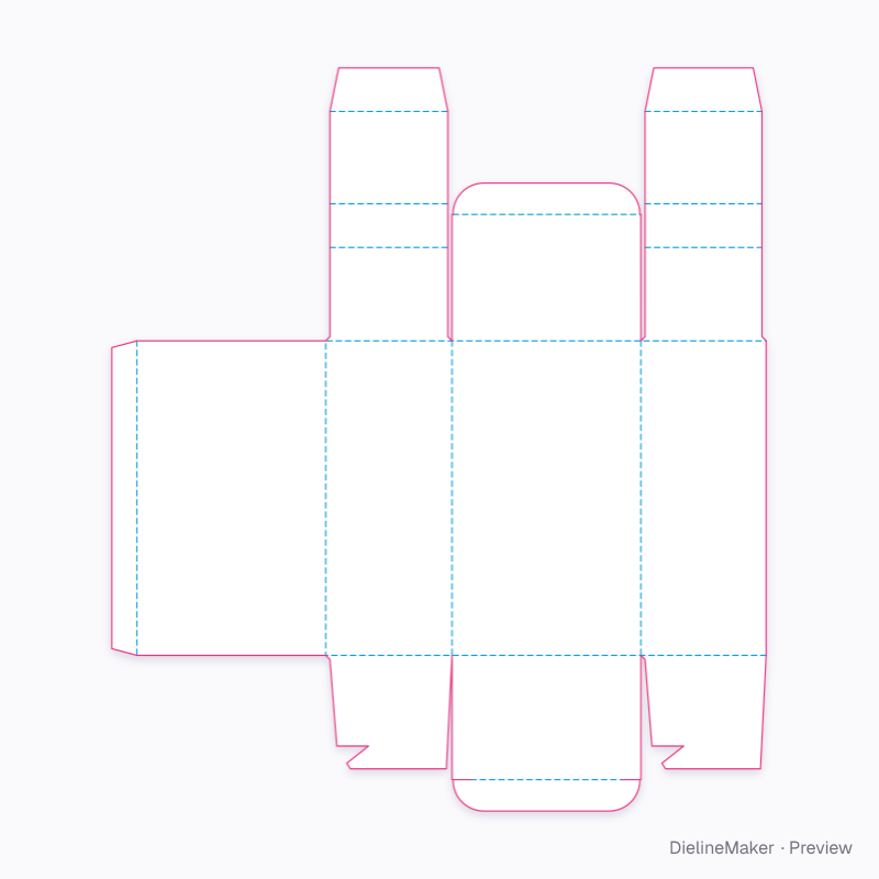 Flat dieline preview