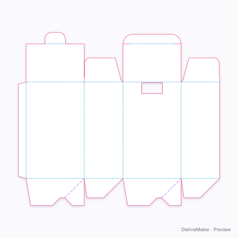 Flat dieline preview