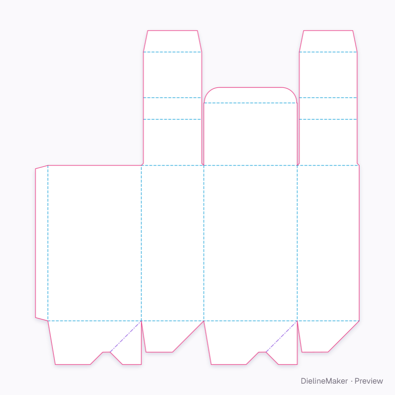Flat dieline preview