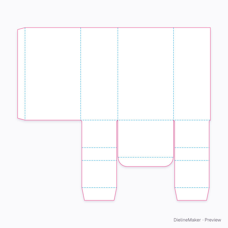 Flat dieline preview