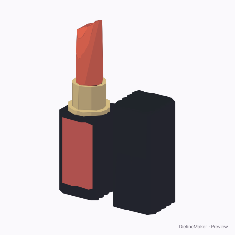 Square-case lipstick