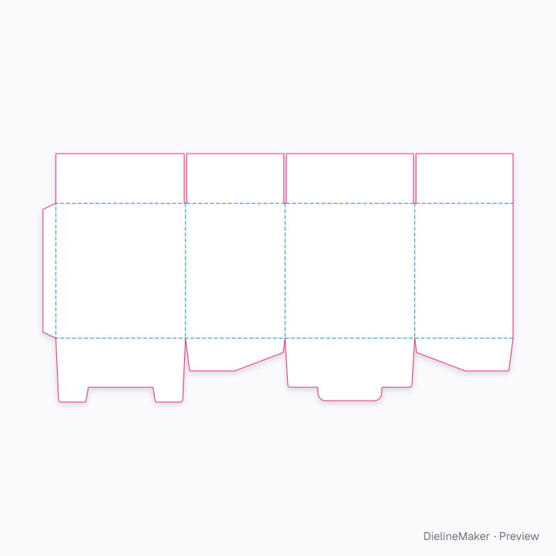 12-bottle wine case 320×245×330 flat dieline