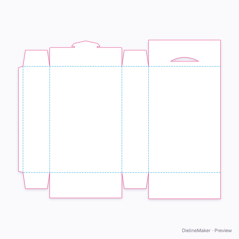 Flat dieline preview