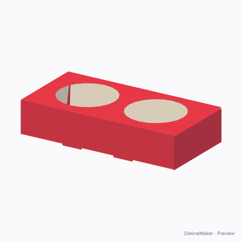 Two-cup locking tray