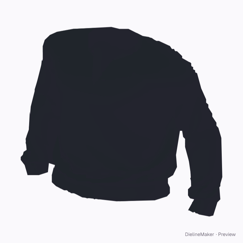 Black long-sleeve V-neck tee