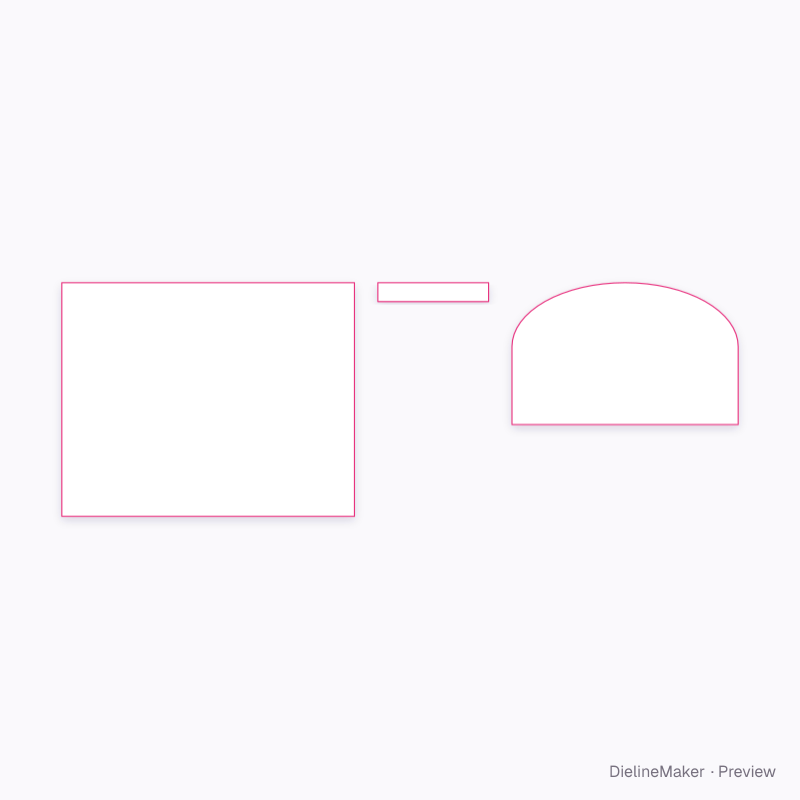 Double bed, arched headboard artwork area