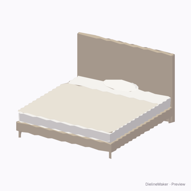 King bed, tufted headboard