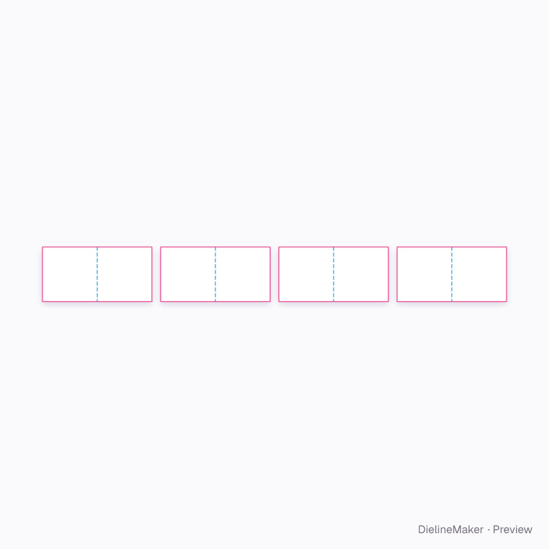 7.5 in square open magazine flat dieline