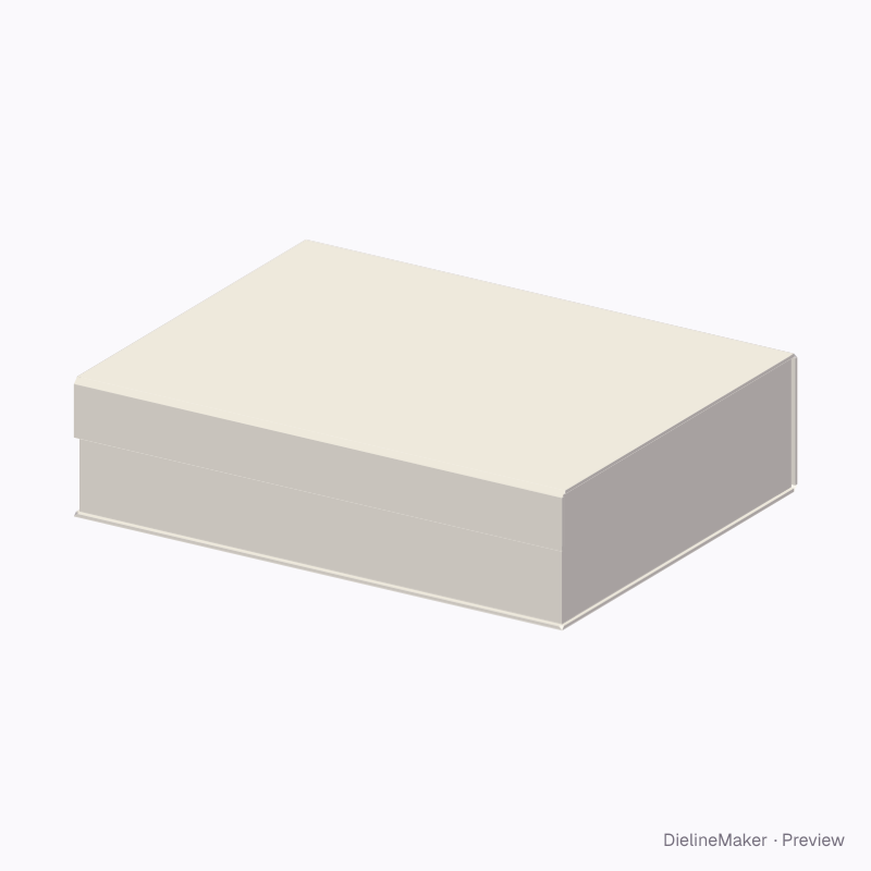 Hinged garment gift box