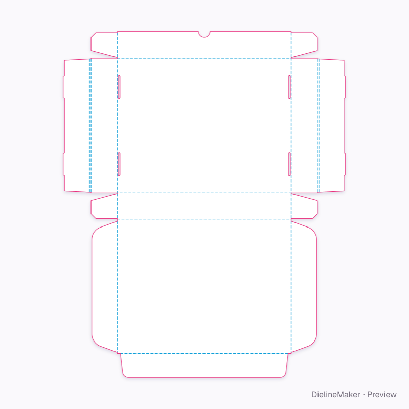 Photo album mailer — Mailer box flat dieline