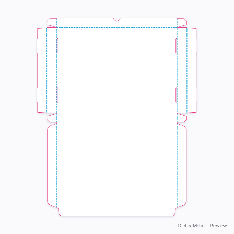 A3 art print bundle mailer — Mailer box flat dieline