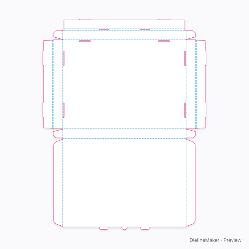 Flat dieline preview