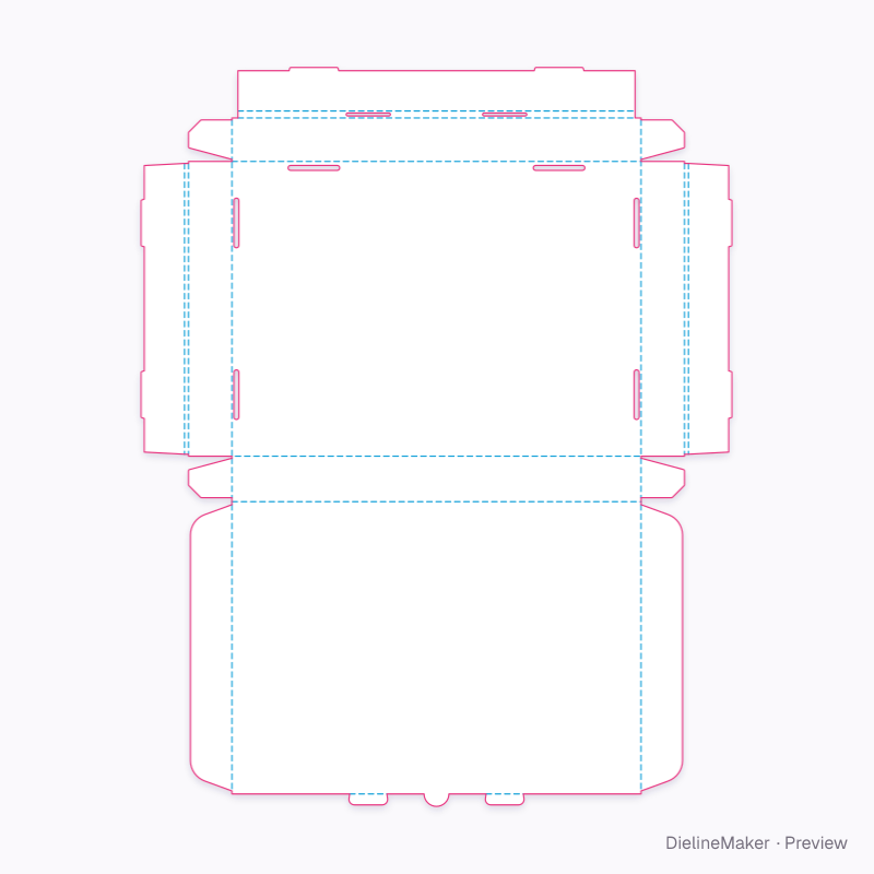 Flat dieline preview