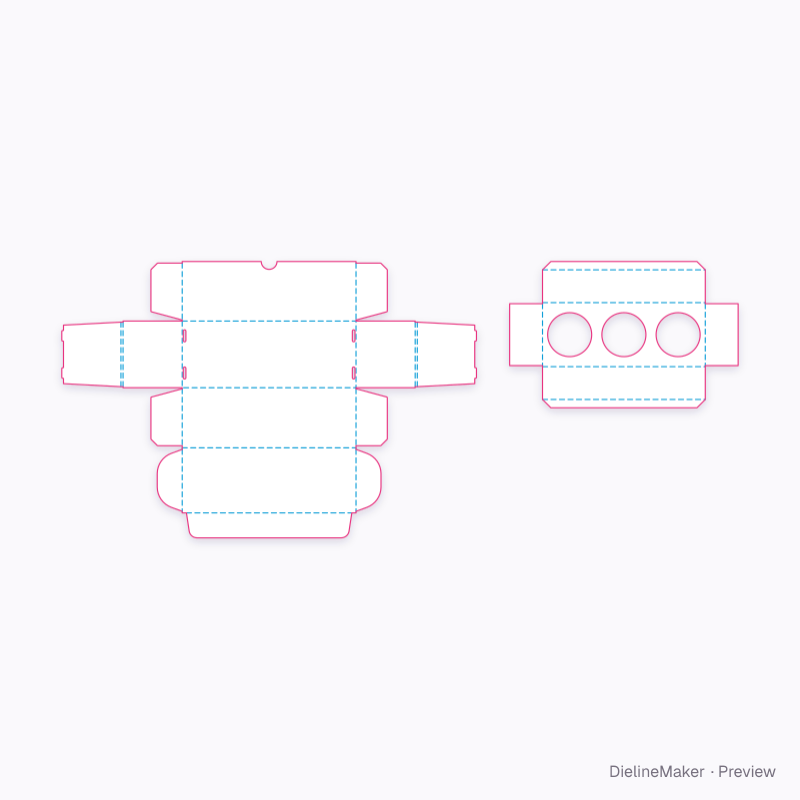 Flat dieline preview